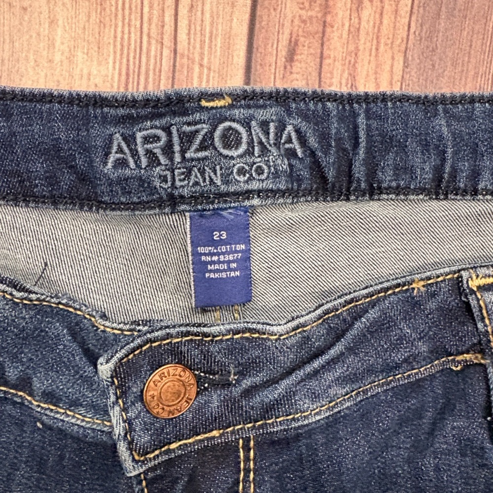 Arizona Jean Company Blue Jean Shorts with Distressed Details - Picture 3 of 3
